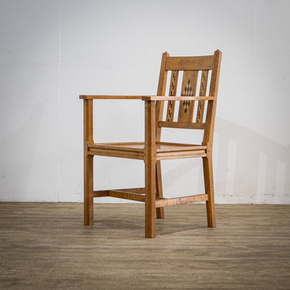 Arts crafts chair in the manner of baillie scott antiques atlas