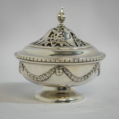 Antiques Atlas Delicate Silver Pot Pourri