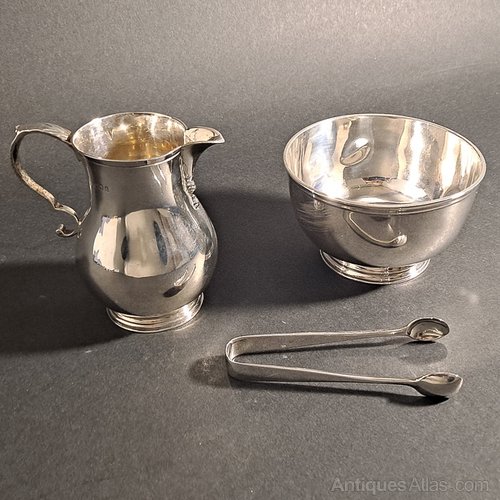 Antiques Atlas V Silver Serving Set
