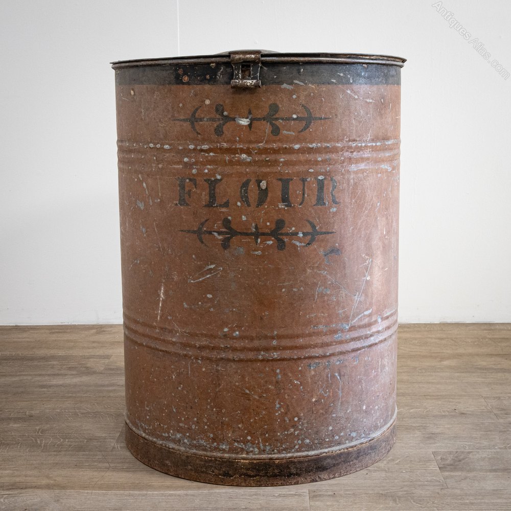 Antiques Atlas Large Toleware Flour Bin
