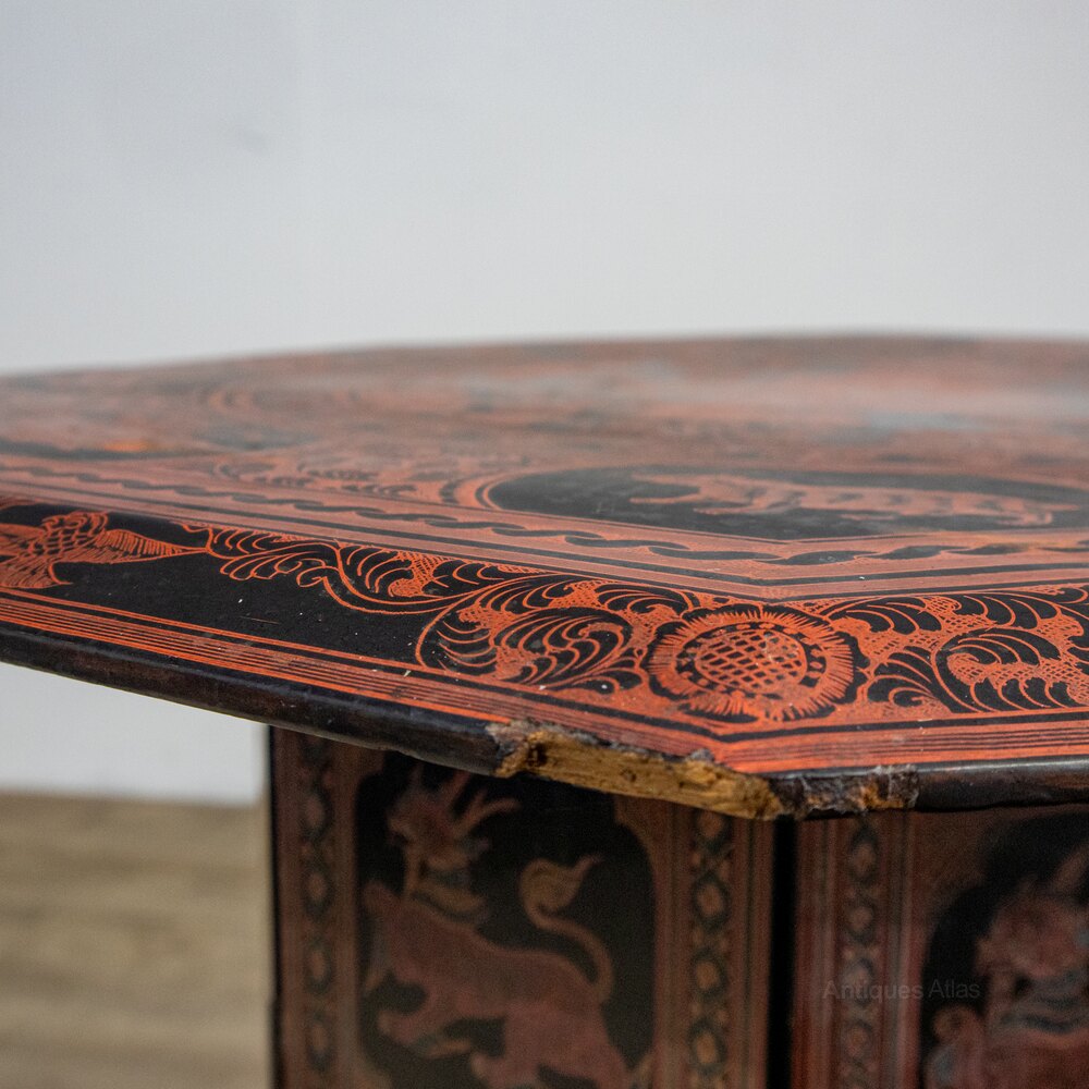 Octagonal Indian Folding Occasional Chai Table - Antiques Atlas