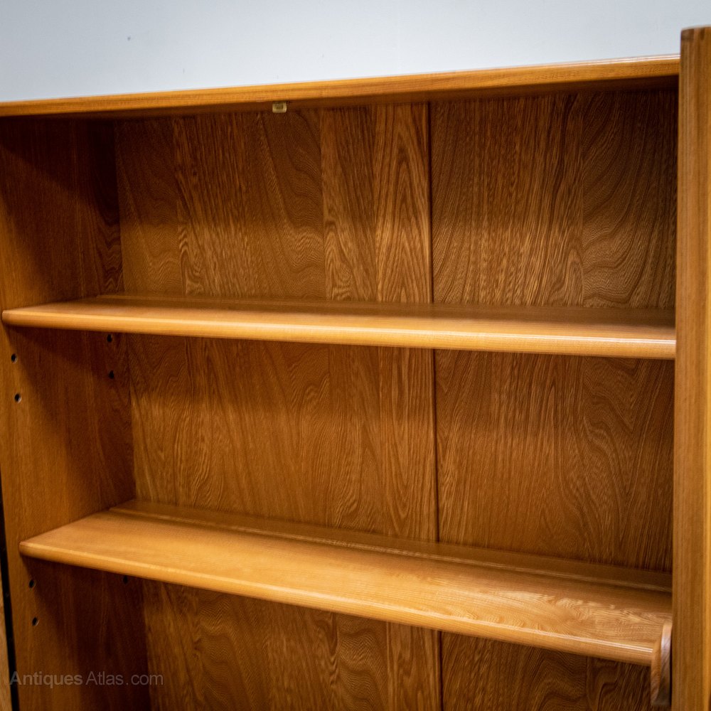 Antiques Atlas Pair Of Ercol Glazed Elm Bookcases