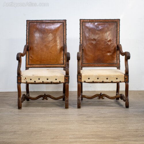 Pair Of Late 19th Century French Armchairs - Antiques Atlas