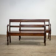 Pair Of Mahogany Benches