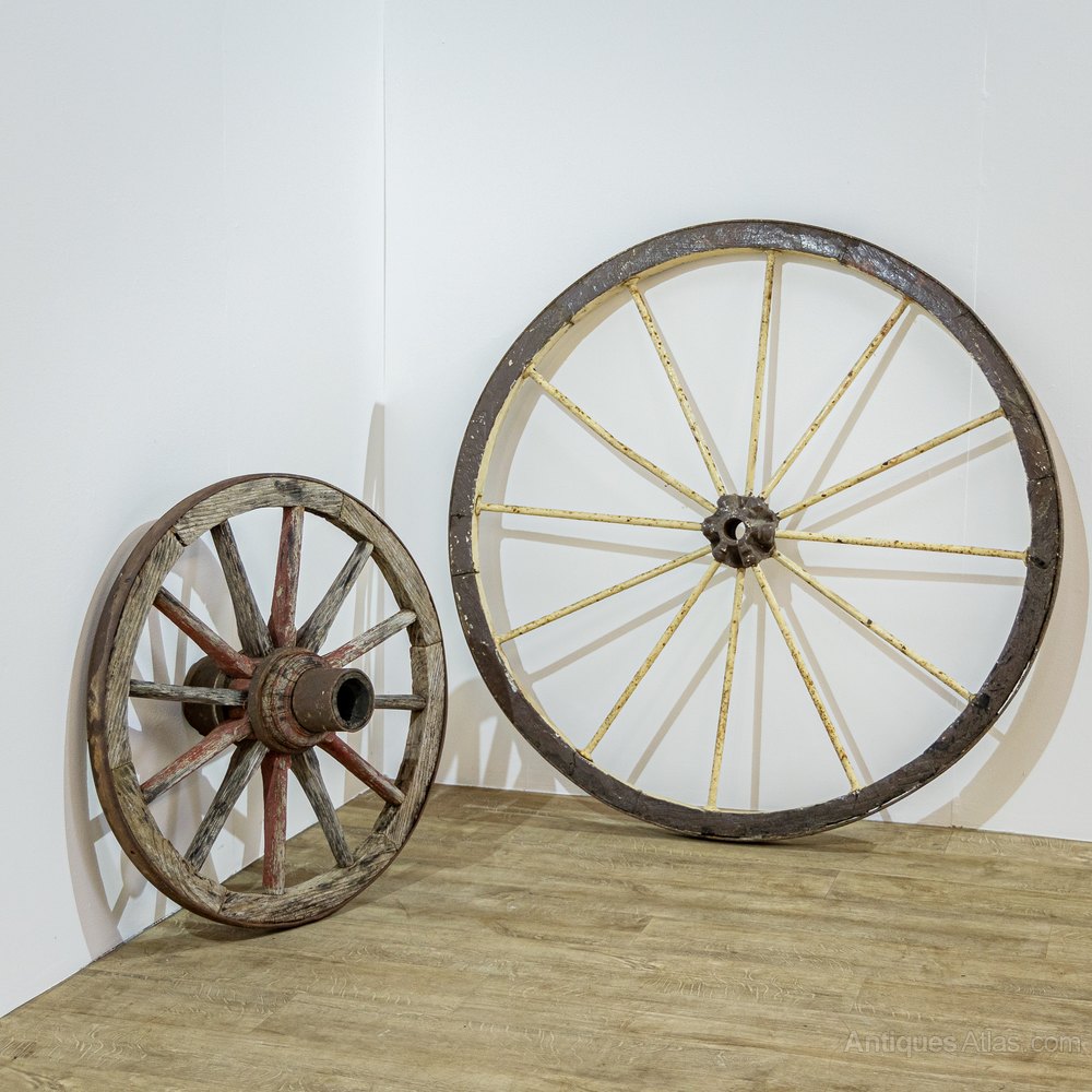 Antiques Atlas Pair Of Wooden Cart Wheels