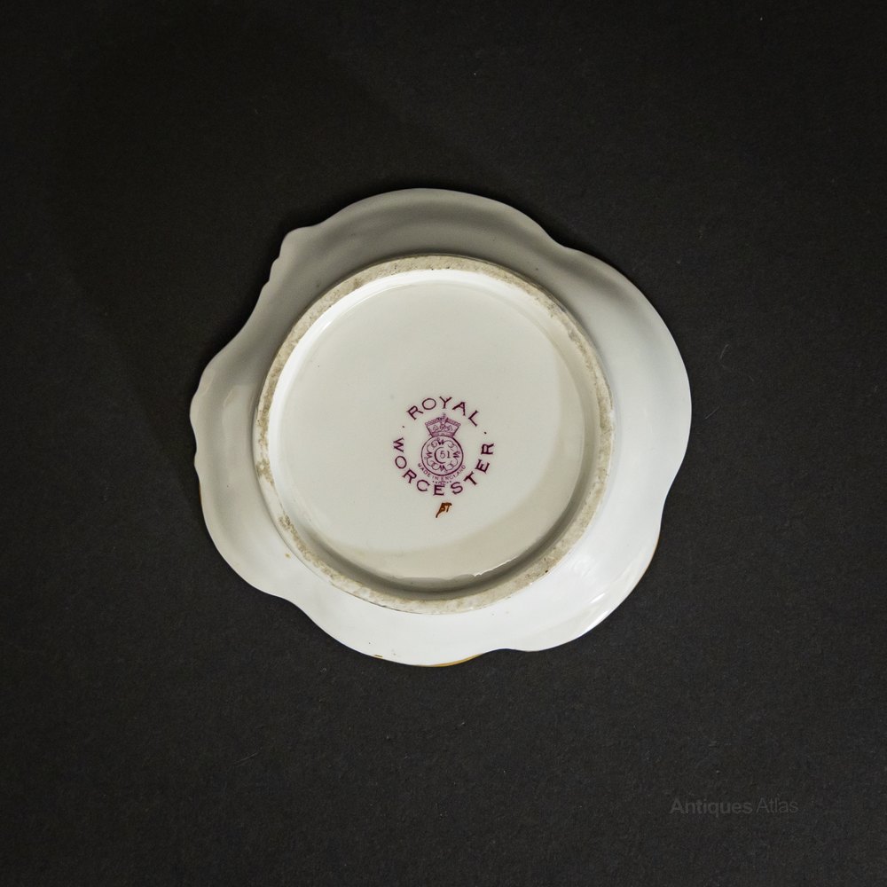 Antiques Atlas Royal Worcester Scalloped Edge Dish