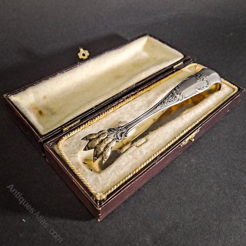 Antiques Atlas Silver Gilt Tongs