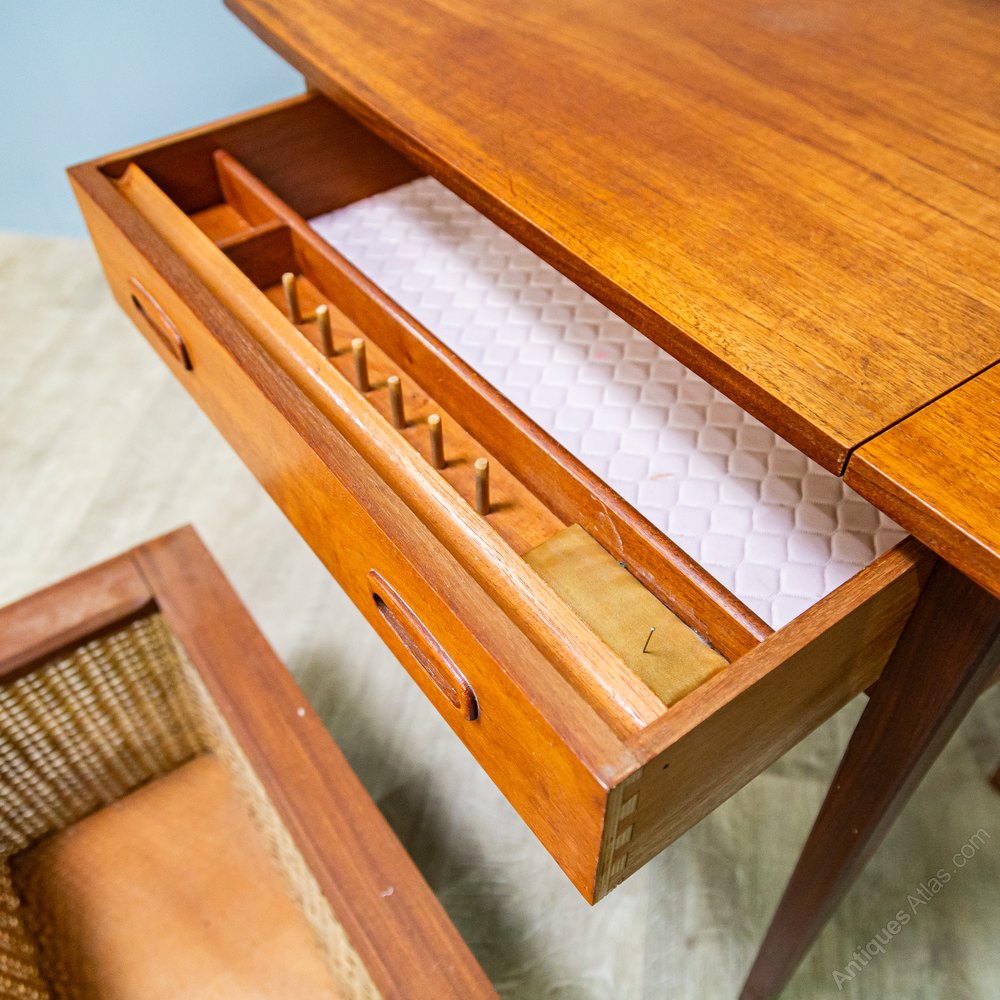 Teak Sewing Table Antiques Atlas