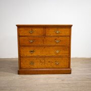Victorian Oak Chest Of Drawers