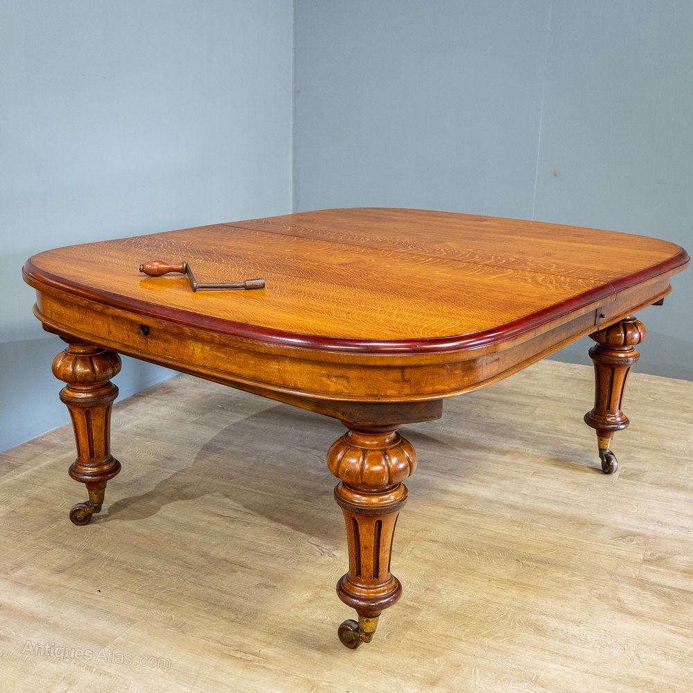 Victorian Oak Dining Table Antiques Atlas
