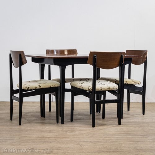 Antiques Atlas Vintage Mid Century Table & Set Of 4 Chairs