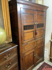 Welsh Oak Bread And Cheese Cupboard (Bara Caws)