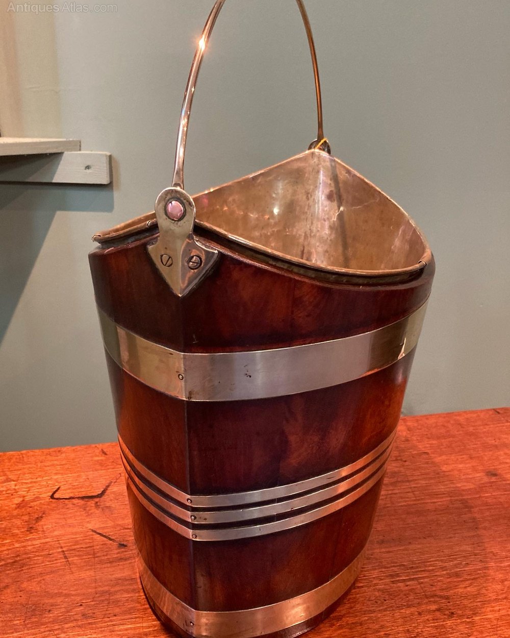 Antiques Atlas Mahogany Oyster Bucket