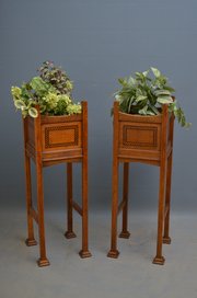 Arts And Crafts Oak Planters 