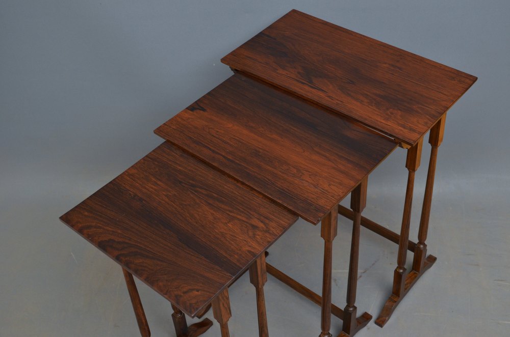 Late Victorian Rosewood Nest Of Tables Antiques Atlas