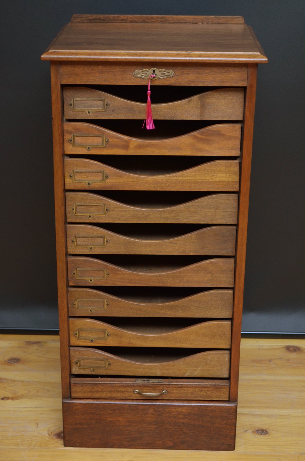Tambour Front Mahogany Filing Antiques Atlas
