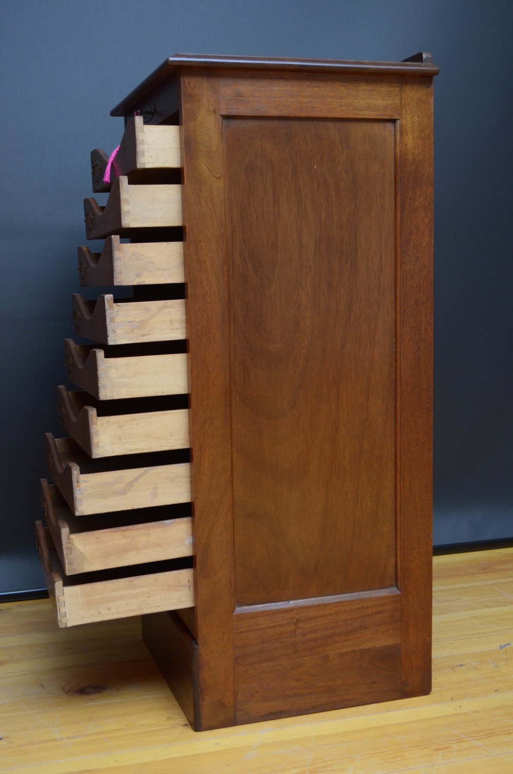 Tambour Front Mahogany Filing Antiques Atlas