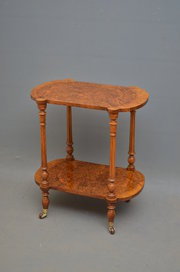 Victorian 2 Tier Stand - Walnut Coffee Table