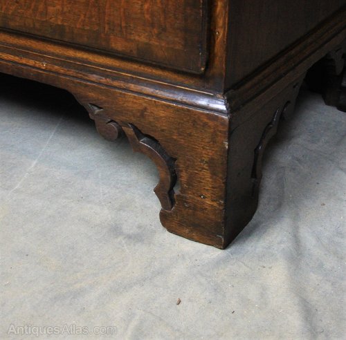 George II Oak Chest on Chest