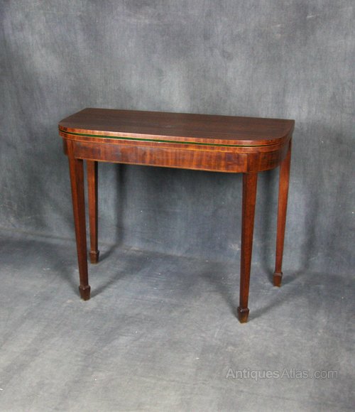 Georgian Mahogany Card Table