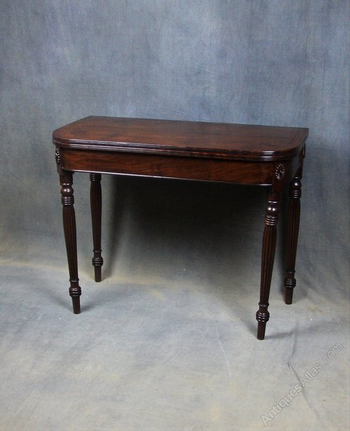 Regency Mahogany Card Table