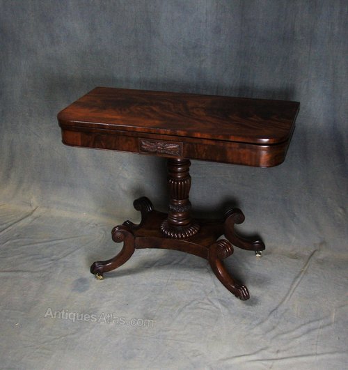 Regency Mahogany Tea Table
