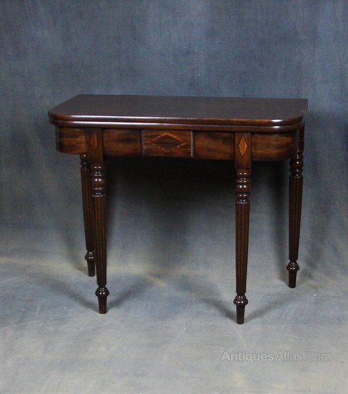 Regency Mahogany Tea Table attributed to Gillows