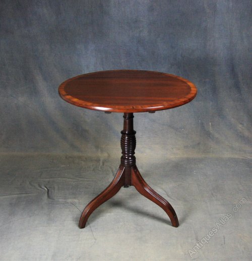 Regency Mahogany Tilt Top Occasional Table