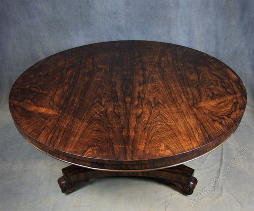 William IV Rosewood Circular Breakfast / Dining Table