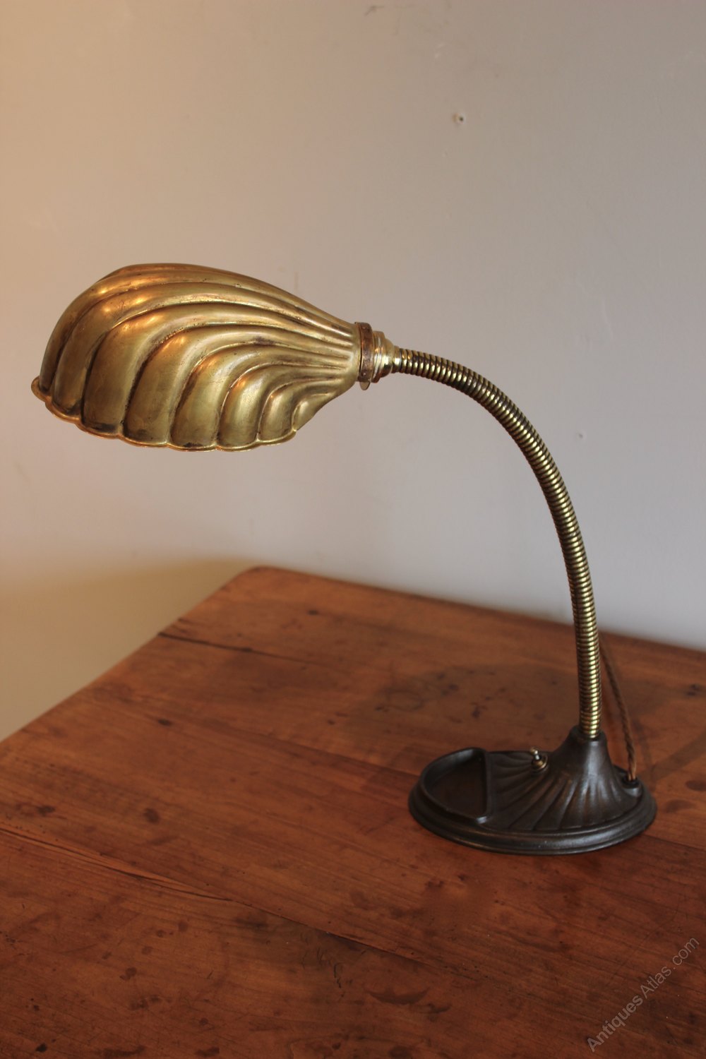 Antiques Atlas English Adjustable Brass Desk Lamp