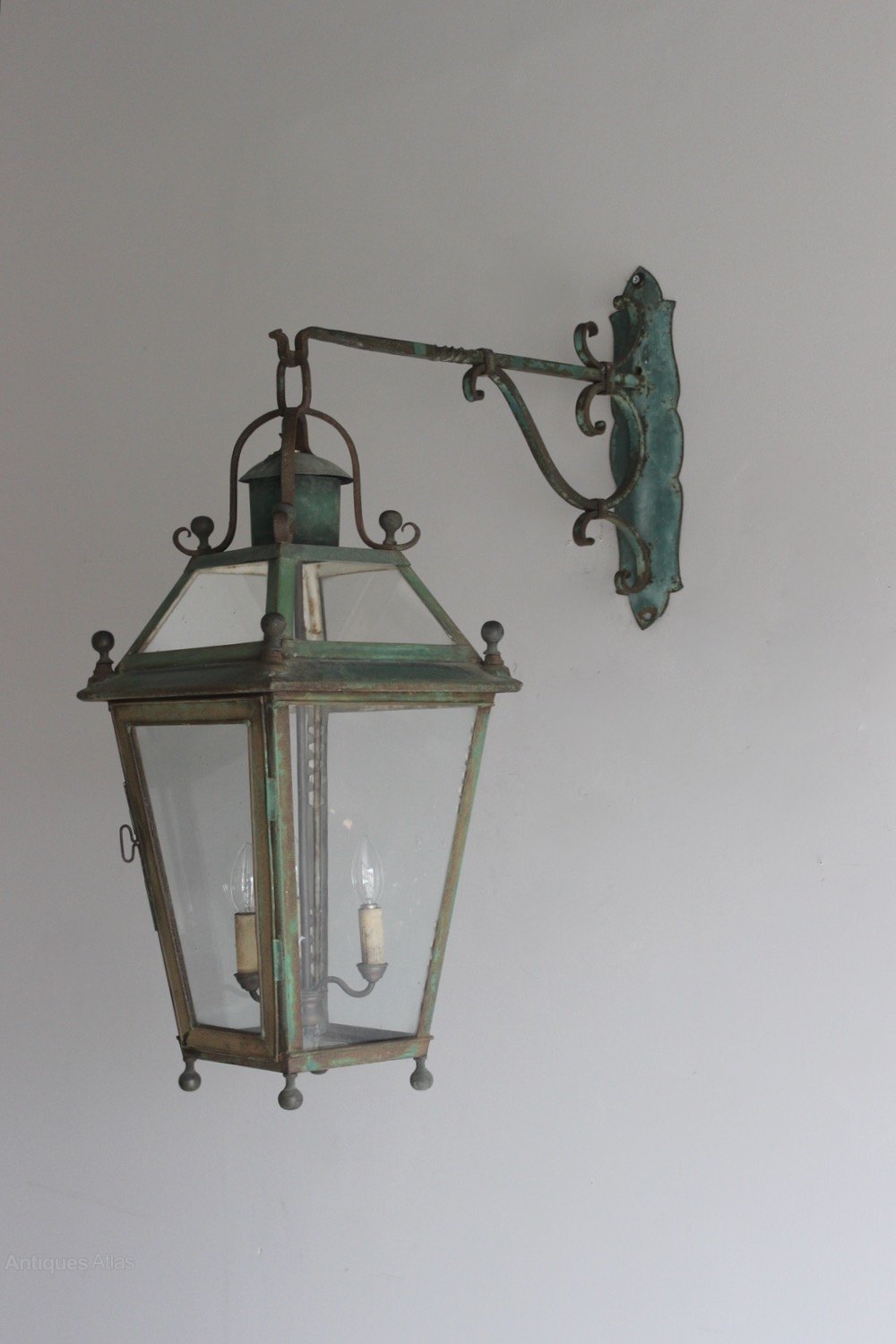 Antiques Atlas Verdigris French Outside Bracket Lantern