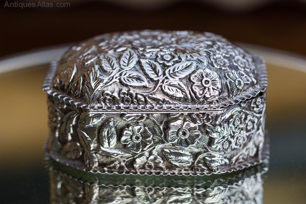 Antiques Atlas Silver Trinket Box As651a079 Antiques Atlas Silver Trinket Box As651a079