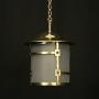 English Art Deco Single Light Antique Lantern