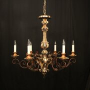 Florentine 6 Light Polychrome Antique Chandelier