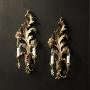 Florentine Silver Giltwood Twin Arm Wall Lights