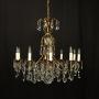 French 10 Light Gilded Antique Chandelier
