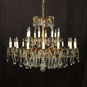 French 24 Light Gilded Antique Chandelier