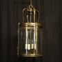 French Brass Four Light Antique Lantern