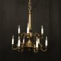 French Bronze 9 Light Antique Chandelier