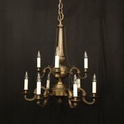French Bronze 9 Light Antique Chandelier