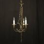 French Empire Triple Light Antique Chandelier