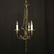 French Empire Triple Light Antique Chandelier