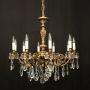 French Gilded 10 Light Antique Chandelier