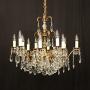 French Gilded 12 Light Antique Chandelier