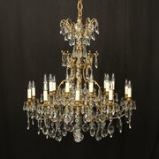 French Gilded 20 Light Antique Chandelier