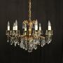 French Gilded 8 Light Antique Chandelier