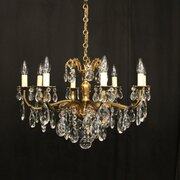 French Gilded 8 Light Antique Chandelier