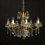 French Gilded 8 Light Antique Chandelier