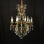 French Gilded Bronze Antique Chandelier