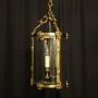 French Gilded Bronze Antique Hall Lantern